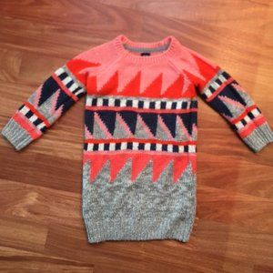 GAP Geometric Print Children's Sweater Dress